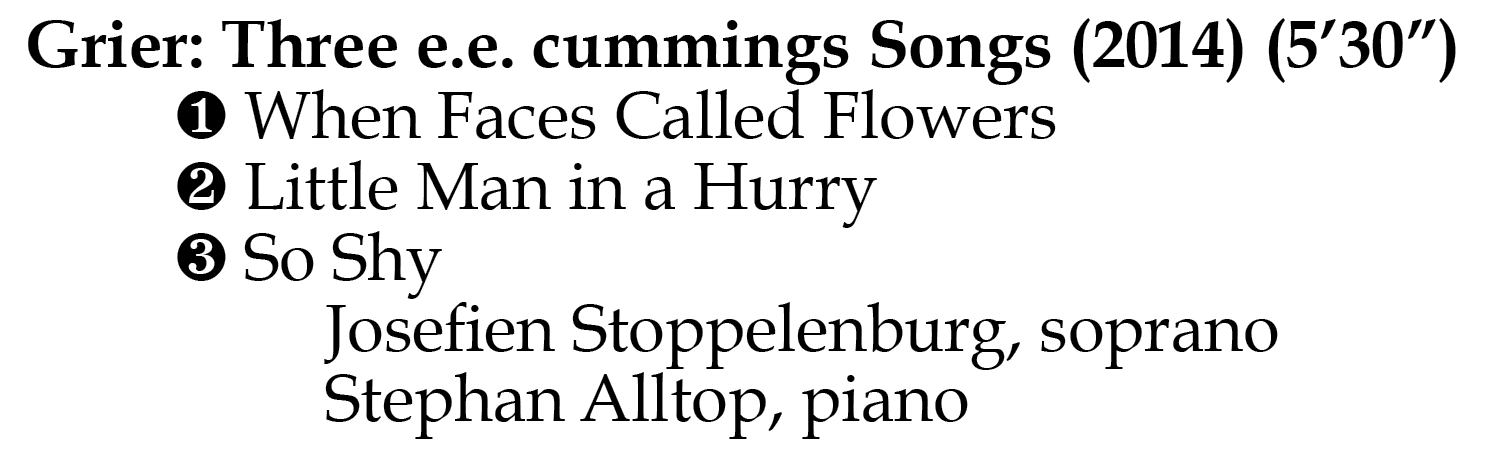 Three cummings songs
