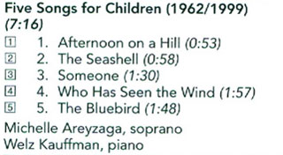 Five Songs for Children